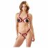 Set intimo aperto con anelli metallici Cottelli (bordeaux)  - M/L