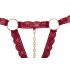 Set intimo aperto con anelli metallici Cottelli (bordeaux)  - M/L