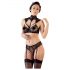 Cottelli - Set di reggiseno in pizzo con colletto (nero)