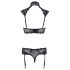 Set di Biancheria Intima in Pizzo con Colletto Cottelli (Nero)  - 80B/M