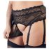 Set Intimo Plus Size in Pizzo con Strass Cottelli (nero) 