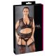 Set Intimo Plus Size in Pizzo con Strass Cottelli (nero)  - XL