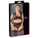 Set Intimo Plus Size in Pizzo con Strass Cottelli (nero)  - 2XL