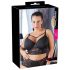 Cottelli Taglia Forte - reggiseno a fascia in pizzo (nero)