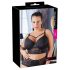 Reggiseno con lacci e pizzo Cottelli Taglie Forti (nero)  - 85E