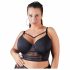 Reggiseno con lacci e pizzo Cottelli Taglie Forti (nero)  - 85E