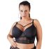 Reggiseno con lacci e pizzo Cottelli Taglie Forti (nero)  - 85E