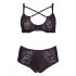 Cottelli Taglie Forti - reggiseno e slip incrociati (nero)