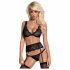 Set Lingerie Emperita Obsessive con Ricami Delicati (nero)  - L/XL