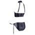 Cottelli Bondage - set reggiseno lucido con manette (nero)