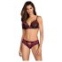 Obsessive Tulia - set di lingerie in pizzo (nero-rosa)