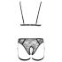 Cottelli - Body Decorativo con Cinghie e Catene (Nero)  - M