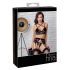 Abierta Fina - trio di lingerie in pizzo (nero)