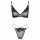 Set di Intimo Trasparente con Pizzo Cottelli (Nero) 