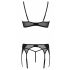 Set Intimo Foglia di Passione Eco - Nero 