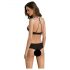 Set Bikini in Pizzo Eco Kerria - Nero 