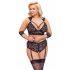 Set Intimo in Pizzo Bondage Taglie Forti Cottelli (nero) 