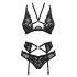 Set Intimo in Pizzo Obsessive Alessya (Nero) 