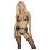 Set Intimo Ricamato Kissable (Nero) 