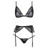 Set Intimo Ricamato Kissable (Nero) 