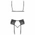 Set Intimo Ricamato Kissable (Nero) 