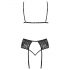 Set Intimo Ricamato Kissable (Nero) 