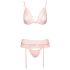 Set Intimo Baciabile in Pizzo Rosa 