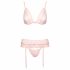 Set Intimo Baciabile in Pizzo Rosa 