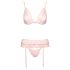 Baciabili - set di lingerie in pizzo (rosa)