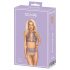 Set Intimo in Pizzo Perlato Kissable (Viola)  - L/XL