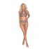 Set Intimo in Pizzo Perlato Kissable (Viola)  - L/XL