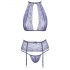 Baciabile - set di lingerie in pizzo (viola) - L/XL