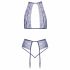 Set Intimo in Pizzo Perlato Kissable (Viola)  - L/XL