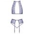 Set Intimo in Pizzo Perlato Kissable (Viola)  - L/XL