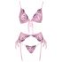 Set Intimo Ricamato Rose - Kissable (rosa) 