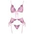 Set Intimo Ricamato Rose - Kissable (rosa)  - L/XL