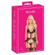 Set Intimo Ricamato Rosa e Viola "Kissable" (Nero)  - L/XL