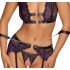 Set Intimo Bondage Cottelli con Manette (Nero-Viola) 