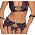 Set Intimo Bondage Cottelli con Manette (Nero-Viola) 