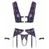 Set Intimo Bondage Cottelli con Manette (Nero-Viola) 