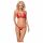 Set Intimo in Pizzo Seducente con Reggiseno e Tanga (Rosso) Obsessive 838 