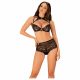 Set Intimo Floreale in Pizzo Trasparente Obsessive 