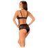 Set Intimo Floreale in Pizzo Trasparente Obsessive 