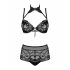 Set Intimo Floreale in Pizzo Trasparente Obsessive 