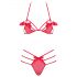 Obsessive Giftella - completo intimo con fiocco (rosso)