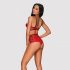 Set Intimo Leatheria Effetto Pelle (rosso) - Taglia S/M 