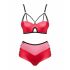 Set Intimo Leatheria Effetto Pelle (rosso) - Taglia S/M 