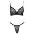 Cottelli Party - set reggiseno con lacci (nero) - 80B/M