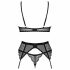 Set di lingerie Obsessive Chemeris con reggicalze (nero)  - M/L