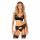 Set di lingerie Obsessive Chemeris con reggicalze (nero) 